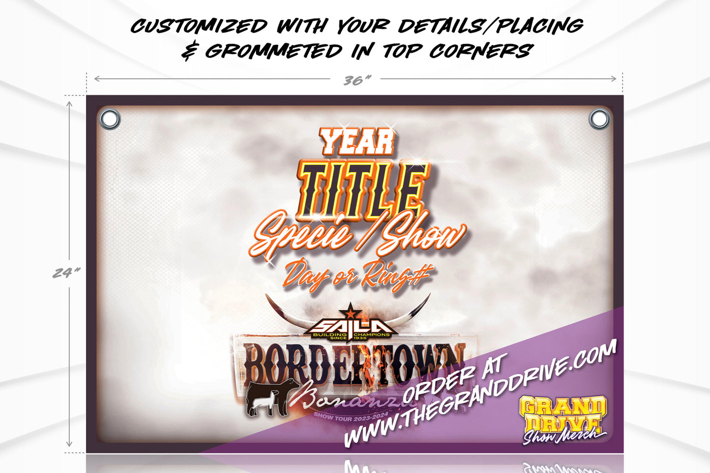 SAILA - BORDERTOWN BONANZA CUSTOM BANNER