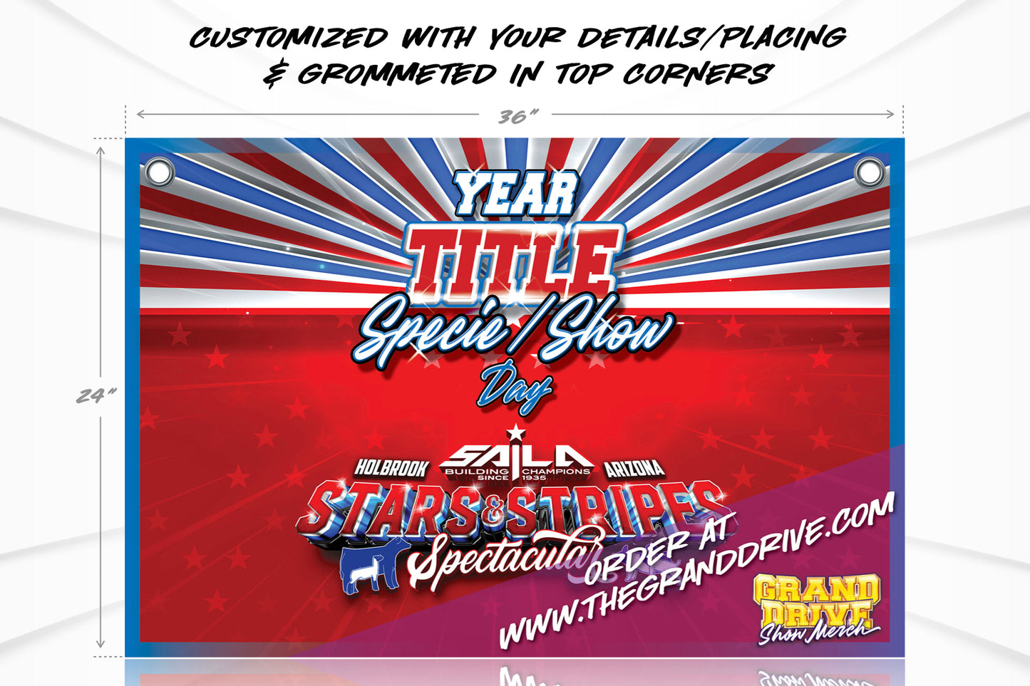 SAILA - STARS & STRIPES SPECTACULAR CUSTOM BANNER